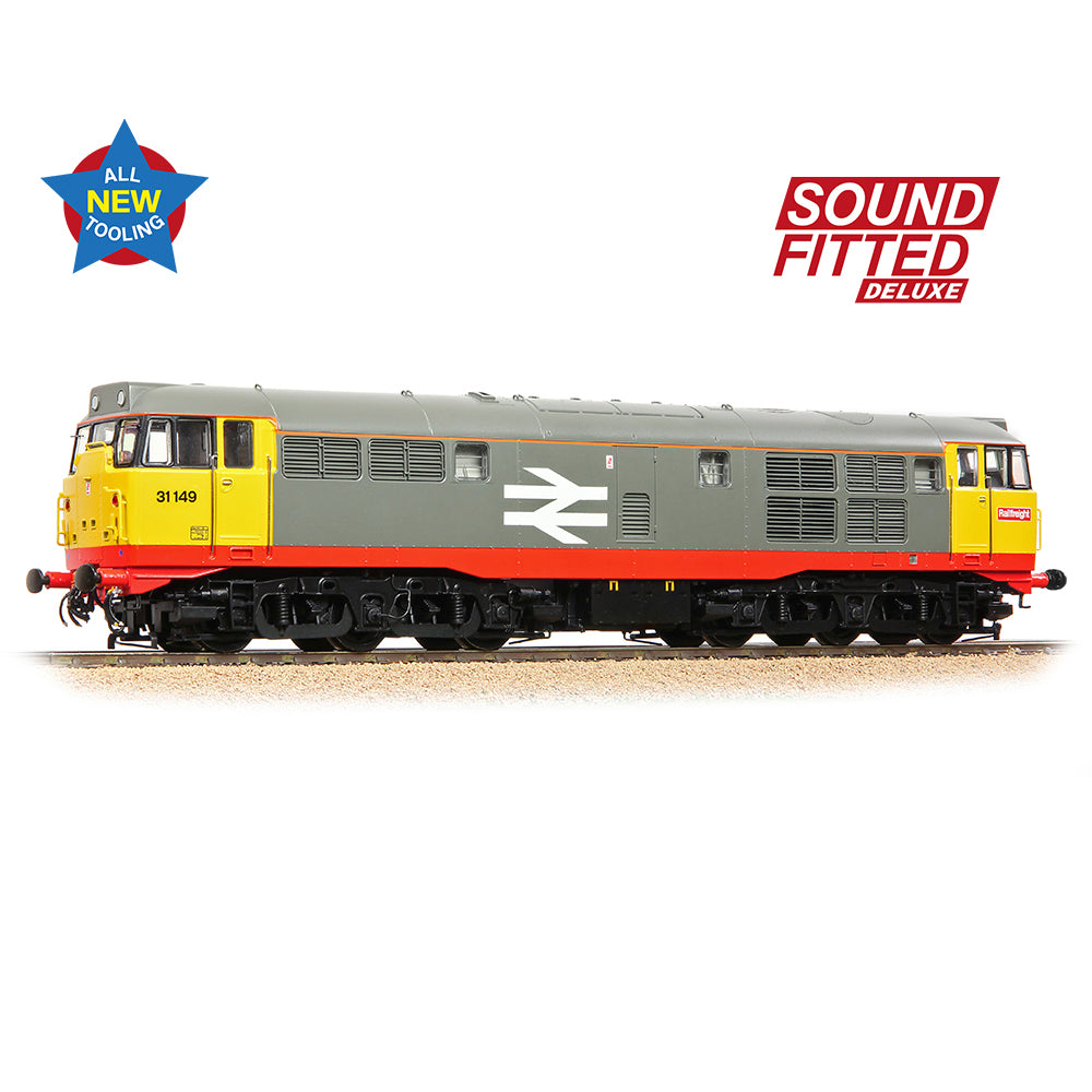 Bachmann Branchline 35-821ASFX Class 31/1 Refurbished 31149 BR Railfreight (Red Stripe)
