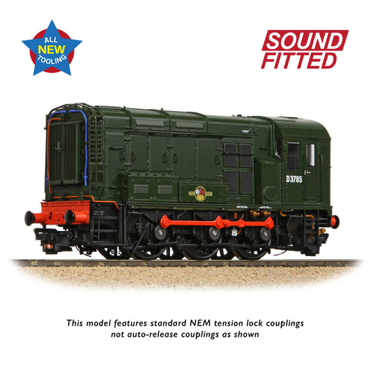 Bachmann Branchline 35-901SF Class 08 D3785 BR Green (Late Crest)