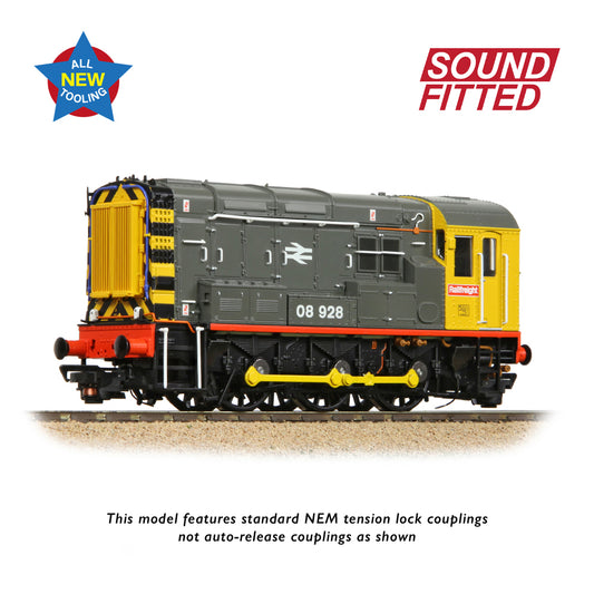 Bachmann Branchline 35-906SF Class 08 08928 BR Railfreight (Red Stripe)