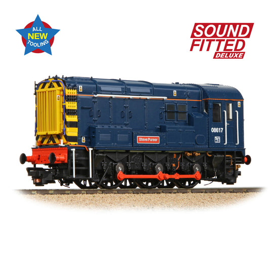 Bachmann Branchline 35-915SFX Class 08 08617 'Steve Purser' BR Blue