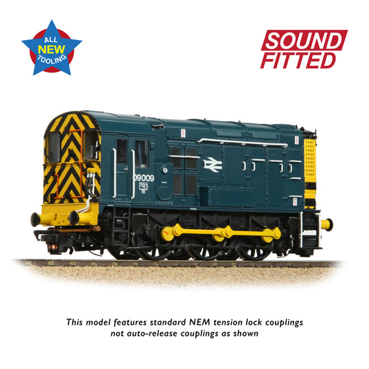 Bachmann Branchline 35-921SF Class 09 09009 BR Blue (Wasp Stripes)