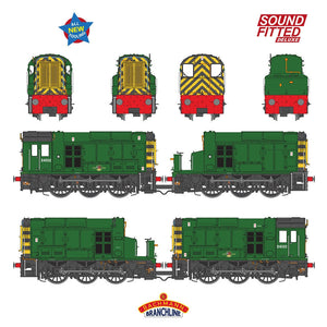 Bachmann Branchline 35-945SFX Class 13 D4502 BR Green (Wasp Stripes) SF DELUXE