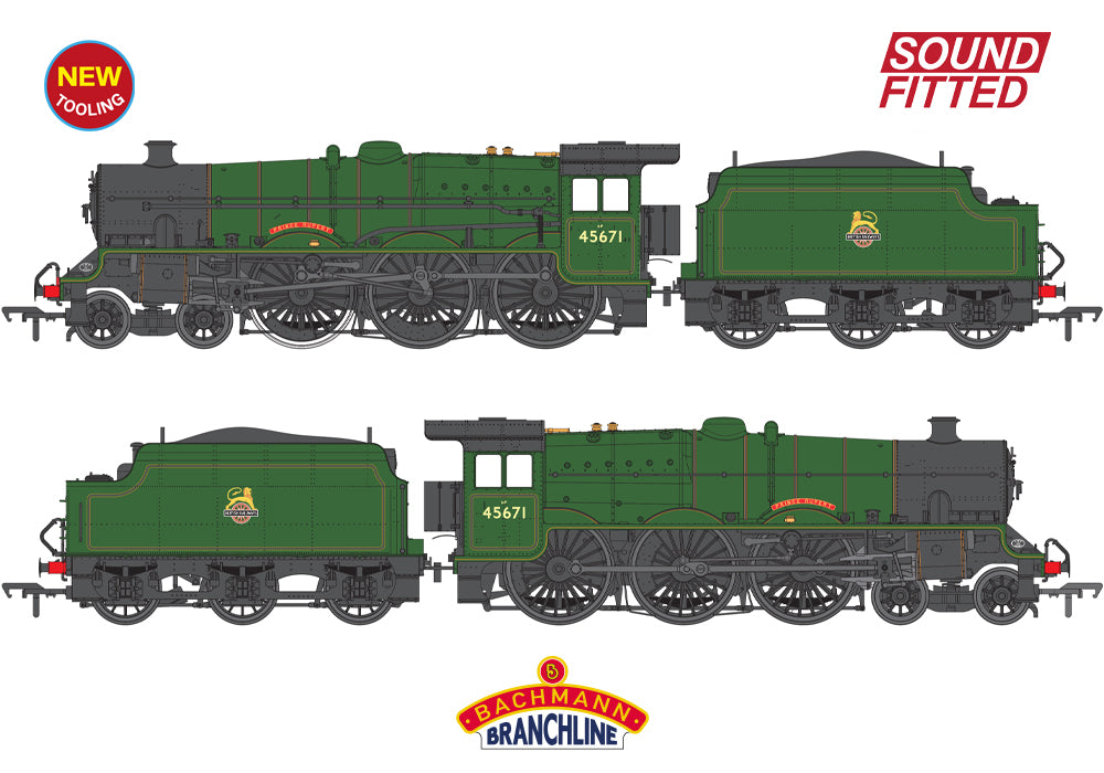 Bachmann Branchline 35-976SF LMS Jubliee w/Tender 45671 'Prince Rupert' SF
