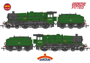 Bachmann Branchline 35-977SF LMS Jubilee w/Tender 45704 'Leviathan' BR Green SF