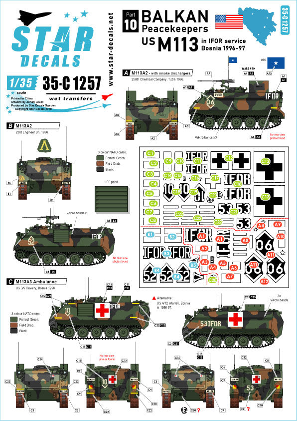 Star Decals 35-C1257 1:35 Balkan Peacekeepers #10