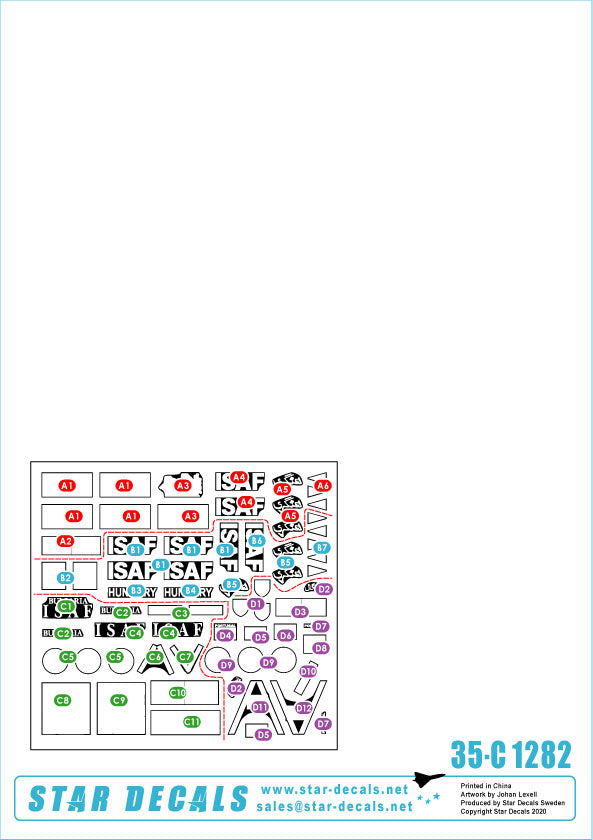 Star Decals ISAF #4 AFVs Hungary, Bulgaria & Portugal Afghanistan 1:35