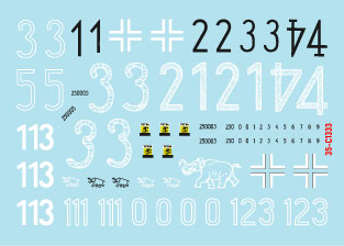 Star Decals 35-C1333 1:35 Pz.Kpfw.VI Tiger I sPzAbt 502 # 1