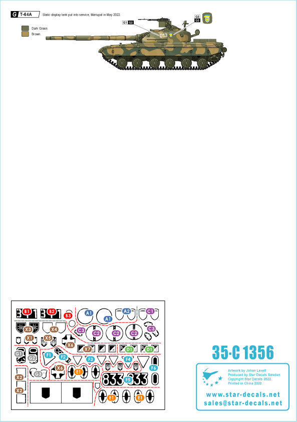 Star Decals 35-C1356 1:35 War in Ukraine # 4