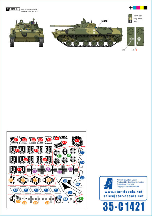 Star Decals 35-C1421 1:35 War in Ukraine # 22