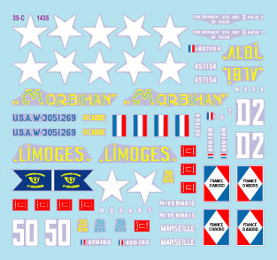 Star Decals 35-C1435 1:35 French M4A4 Sherman