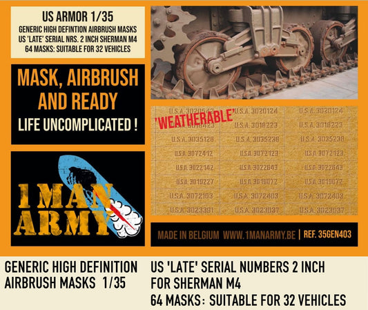 1ManArmy 35GEN403 1:35 US 'late' Serial Nrs