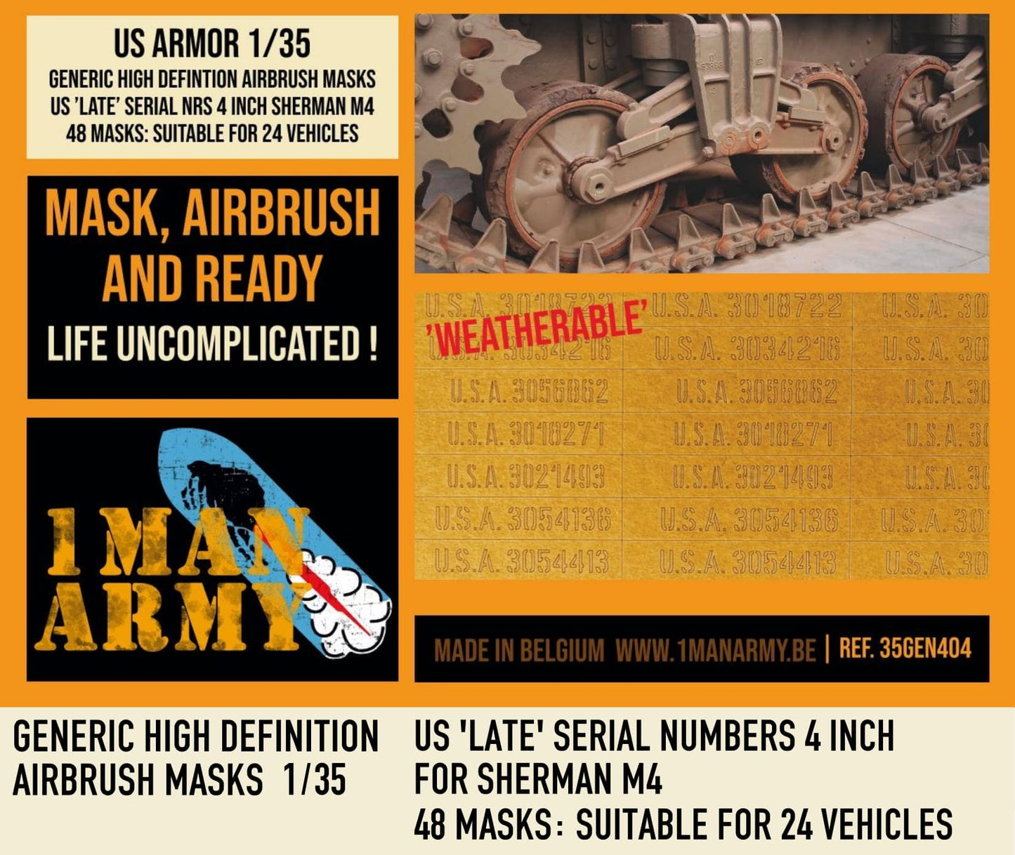 1ManArmy 35GEN404 1:35 US 'late' Serial Nrs