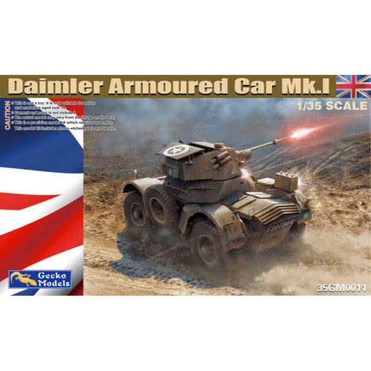 Gecko Models 35GM0011 Daimler Armored Car Mk.I 1:35 Plastic Model Military Vehicle