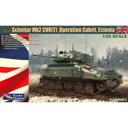 Gecko 35GM0053 Scimitar Mk2 CVR(T) Op. Cabrit British Army 1:35 Tank Model Kit