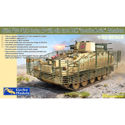 Gecko 35GM0054 British FV103 CVR(T) Spartan Odin Turret TES(H) 1:35 Model Kit