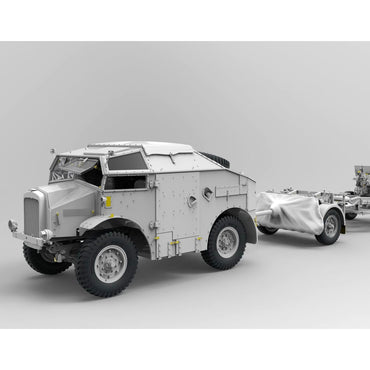 Gecko British WWII Tractor 4x4 Field Artillery C8 Quad 1:35 Model Kit 35GM0066