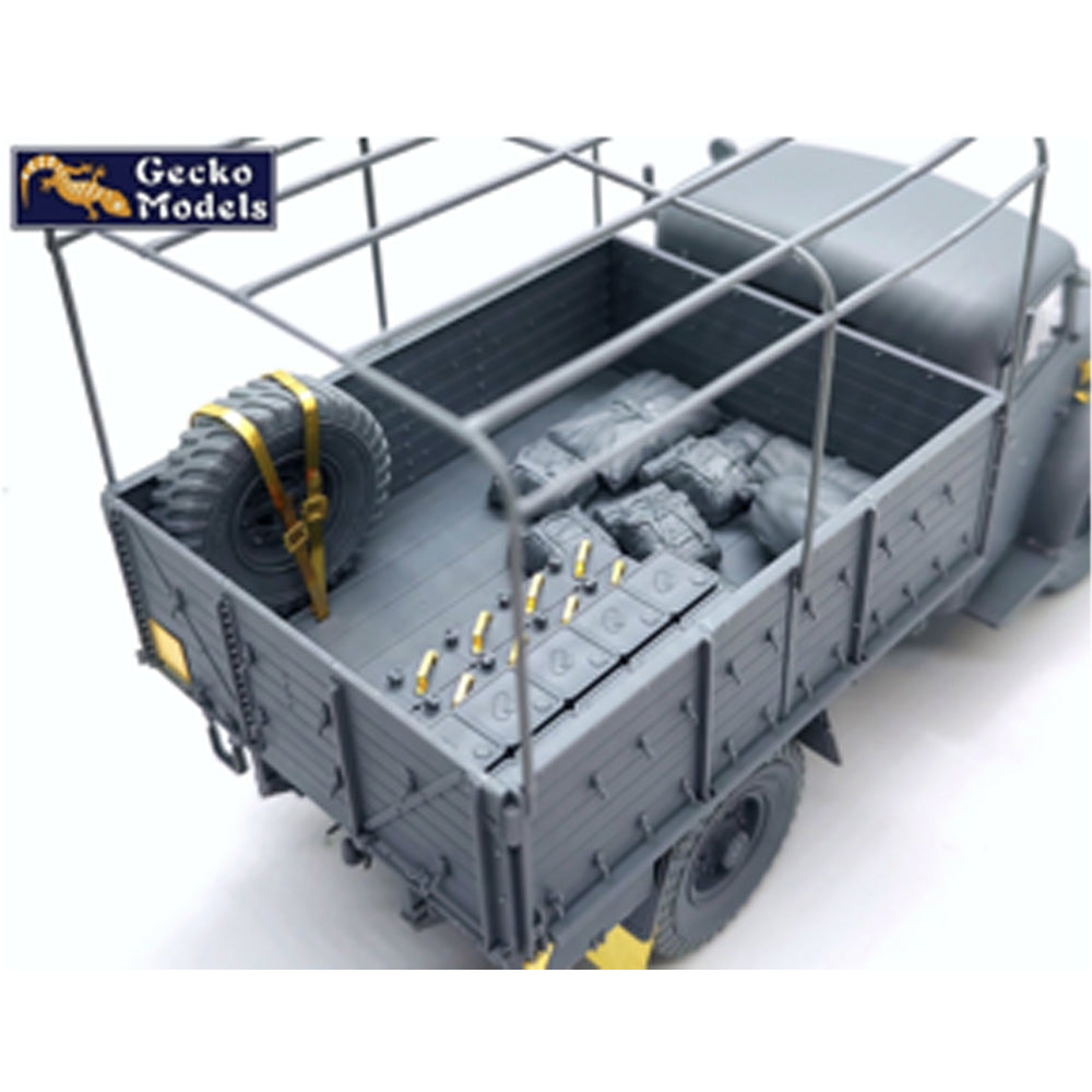 Gecko 35GM0098 British GS Truck 30cwt 4x2 Bedford OXD Wooden Body 1:35 Model Kit