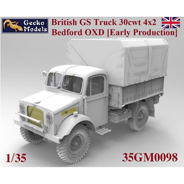 Gecko Models 35GM0151 British GS Truck 30cwt 4x2 Bedford OXD Late 1:35 Model Kit