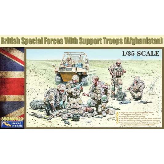 Gecko Models 35GM0023 British Special Forces w/Support Troops 1:35 Figure Kit