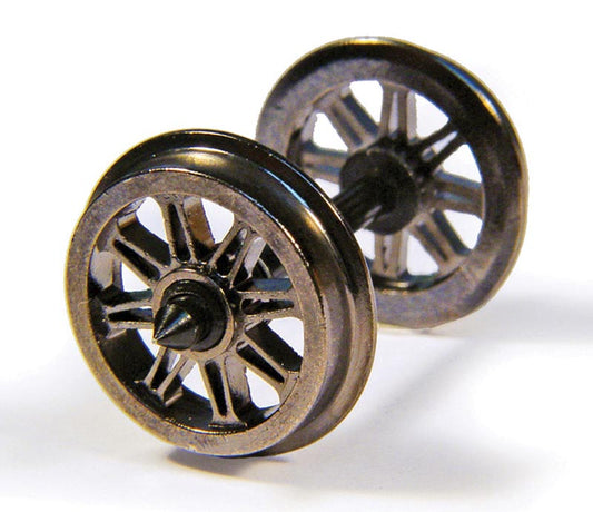 Bachmann Branchline 36-028 Metal Split Spoked Wagon Wheels x10