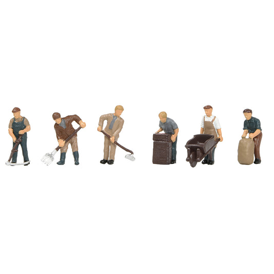 Bachmann Scenecraft 36-413 1940s/'50s Arable Farming Figures OO Gauge