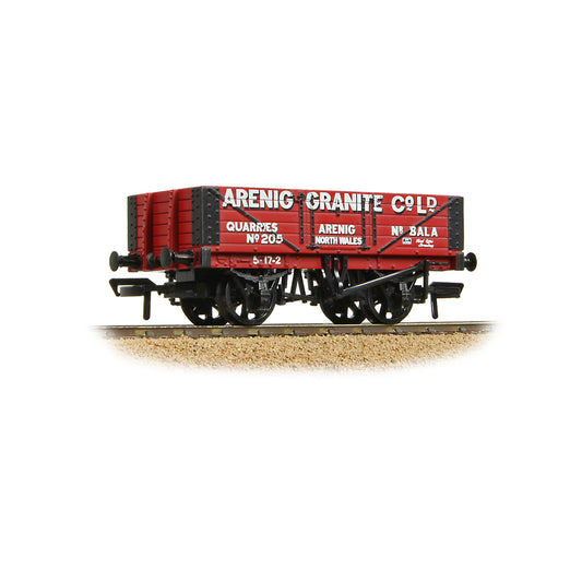 Bachmann 37-026B 5 Plank Wagon Steel Floor 'Arenig Granite Co. Ltd.' Red OO