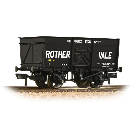Bachmann Branchline 37-428 16T Steel Slope-Sided Mineral Wagon 'Rother Vale' Black