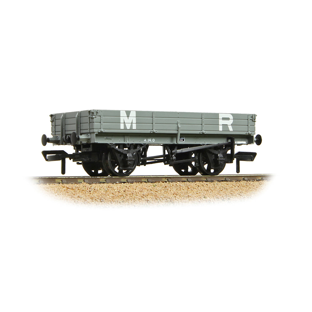 Bachmann Branchline 37-939 3 Plank Wagon MR Grey OO Gauge