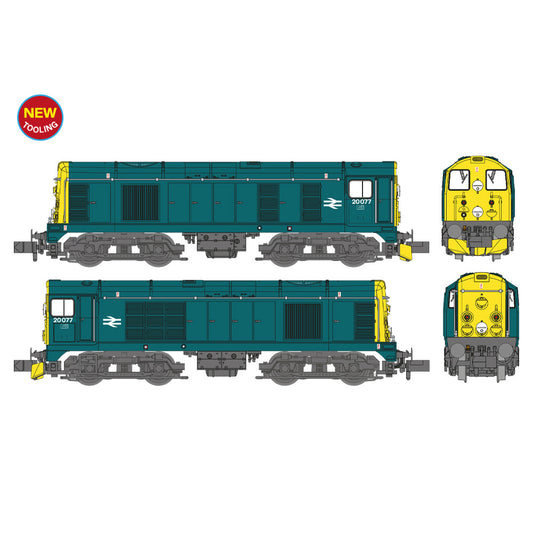 Graham Farish 371-032B Class 20/0 Disc Headcode & Tablet Catcher Recess 20077 BR Blue