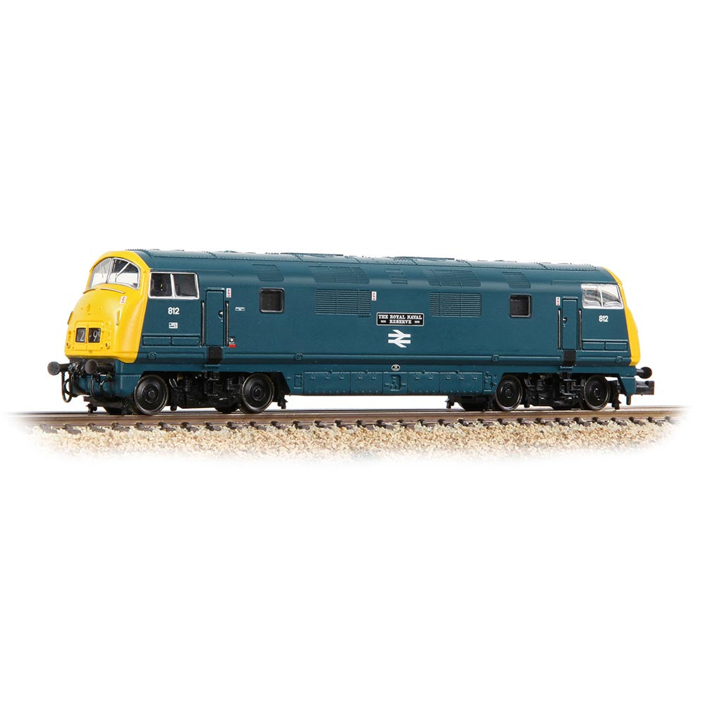 Graham Farish 371-601B Class 42 'Warship' 812 'The Royal Naval Reserve 1859-1959' BR Blue