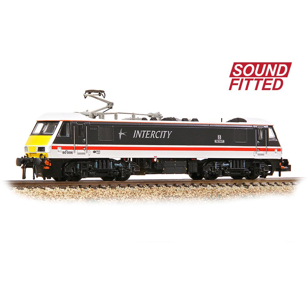 Graham Farish 371-780ASF Class 90/0 90006 'High Sheriff' BR InterCity (Swallow) N Gauge