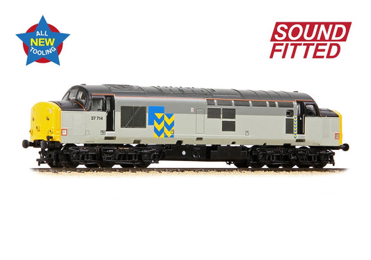Bachmann 372-111SF Class 37/7 37714 BR Railfreight Metals Sector SOUND FITTED