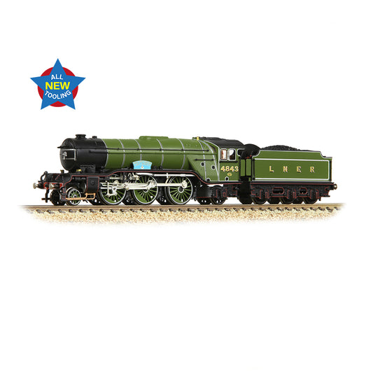 Graham Farish 372-611 LNER V2 4843 Kings Own Yorkshire Light Infantry LNER Grn