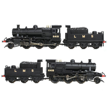Graham Farish 372-627A LMS Ivatt 2MT 6418 LMS Black N Gauge