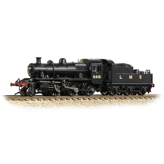 Graham Farish 372-627A LMS Ivatt 2MT 6418 LMS Black N Gauge