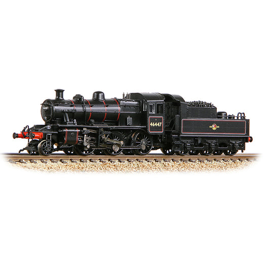 Graham Farish 372-628A LMS Ivatt 2MT 46447 BR Lined Black (Late Crest) N Gauge