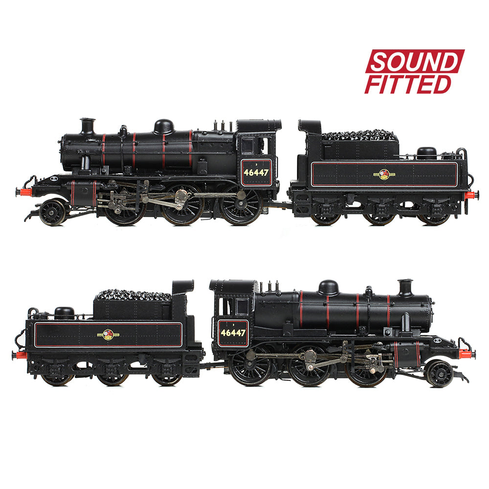 Graham Farish 372-628ASF LMS Ivatt 2MT 46447 BR Lined Black (Late Crest) N Gauge