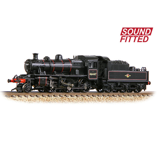 Graham Farish 372-628ASF LMS Ivatt 2MT 46447 BR Lined Black (Late Crest) N Gauge