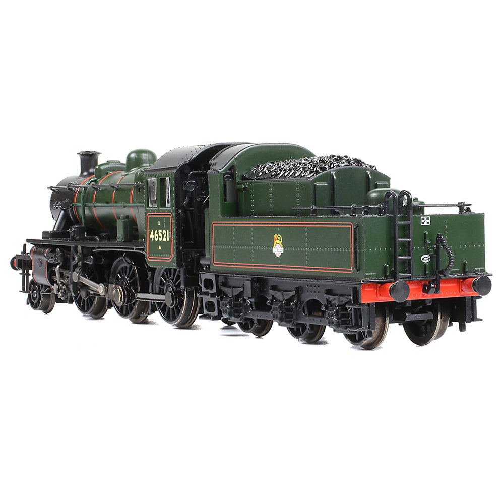 Graham Farish 372-630 LMS Ivatt 2MT 46521 BR Lined Green (Early Emblem) N Gauge