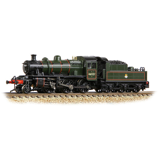 Graham Farish 372-630 LMS Ivatt 2MT 46521 BR Lined Green (Early Emblem) N Gauge