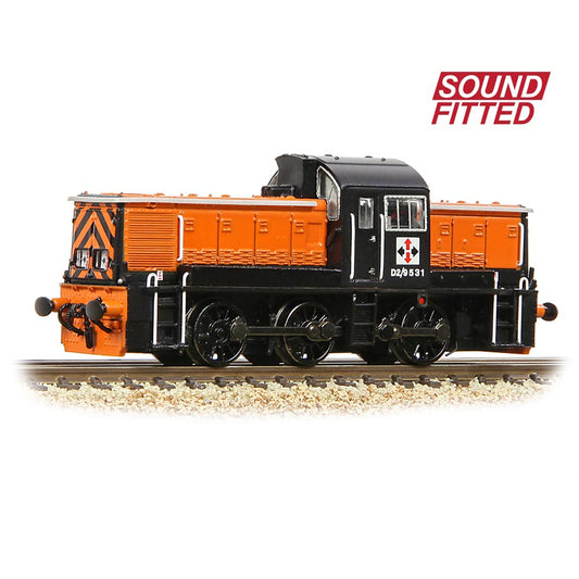 Graham Farish 372-954SF Class 14 D2/9531 NCB British Oak Orange & Black N Gauge
