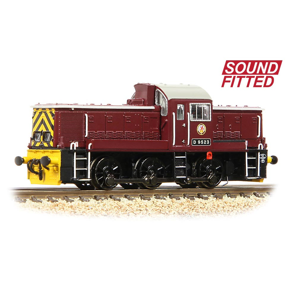 Graham Farish 372-955SF Class 14 D9523 BR Maroon (Wasp Stripes) N Gauge