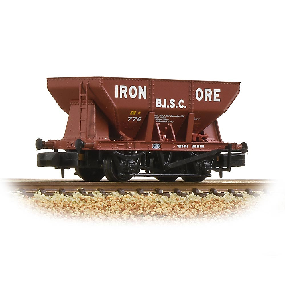 Graham Farish 373-219 24T Iron Ore Hopper 'B.I.S.C. Iron Ore' Red