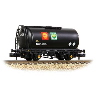 Graham Farish 373-778C BR 45T TTA Tank Wagon 'Shell/BP' Black N Gauge