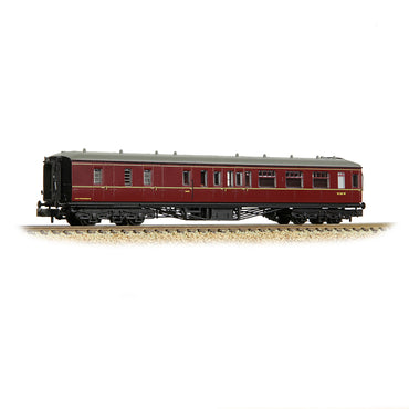 Graham Farish 374-512A GWR Hawksworth Brake Second Corridor BR Maroon