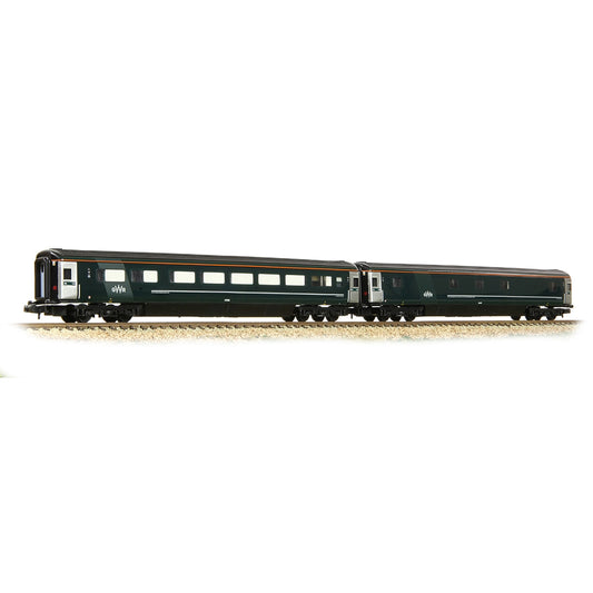 Graham Farish 374-997 BR Mk3 'Night Riviera' 2-Coach Pack GWR Green (FirstGroup) - Pack A