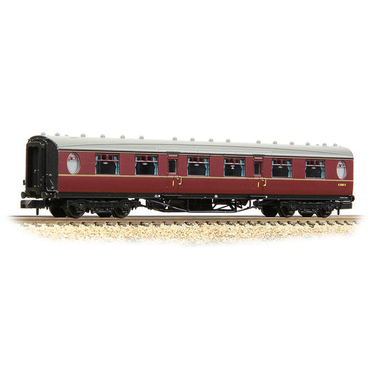 Graham Farish 376-202A LNER Thompson First Corridor BR Maroon N Gauge
