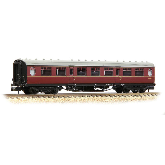 Graham Farish 376-252 LNER Thompson Second Corridor BR Maroon N Gauge