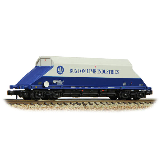 Graham Farish 377-101D JGA Bogie Hopper 'Buxton Lime Industries' White & Blue