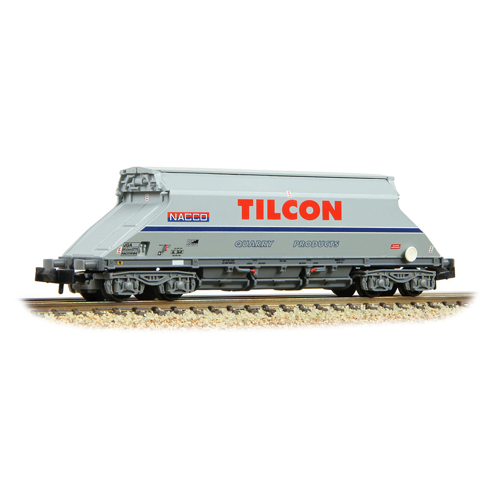 Graham Farish 377-104 JGA Bogie Hopper with Hopper Cover 'Tilcon' Grey